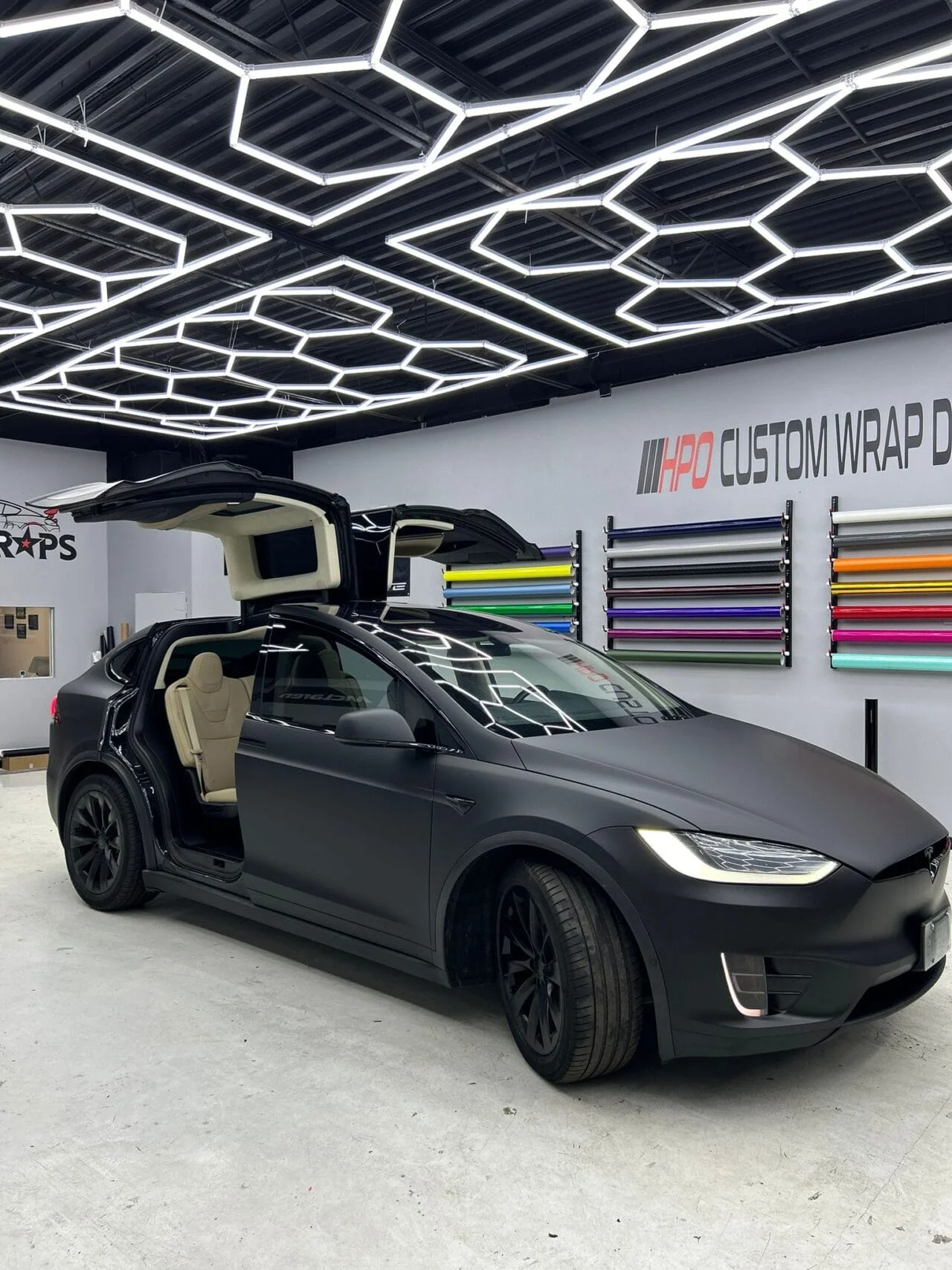 Tesla Model X with custom wrap