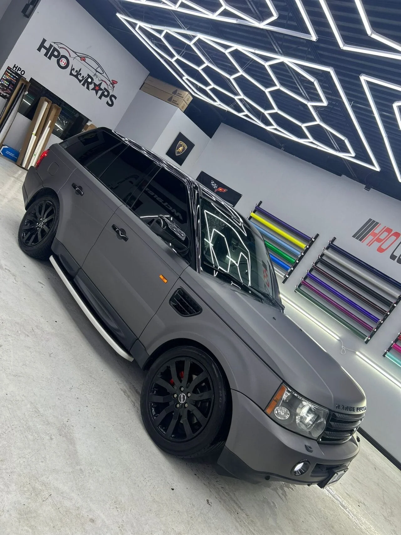 Matte grey Range Rover